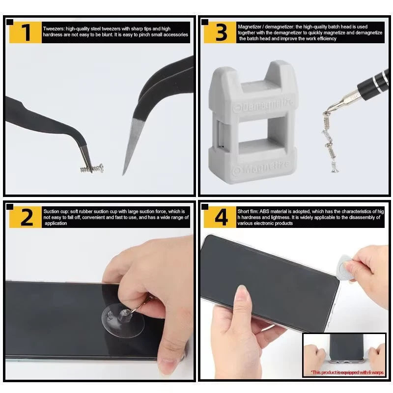 115 in 1 Screwdriver Set Mini Precision Multi Computer PC Mobile Phone Device Re