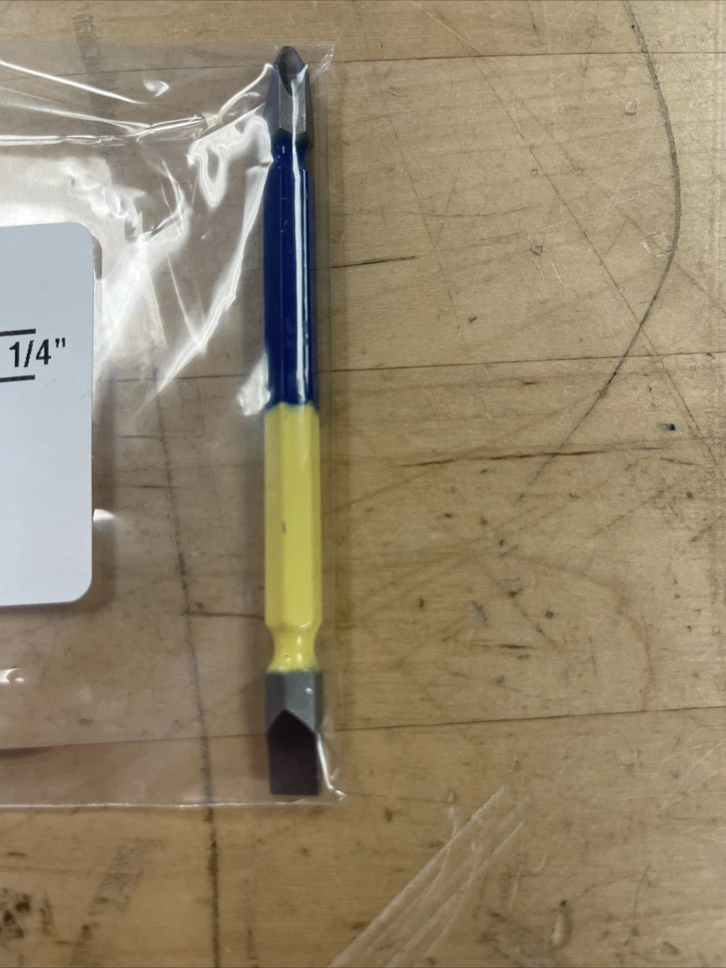 Rack-A-Tiers 72204BY #2 Phillips & 1/4" Slot Double Ended Bit 4"