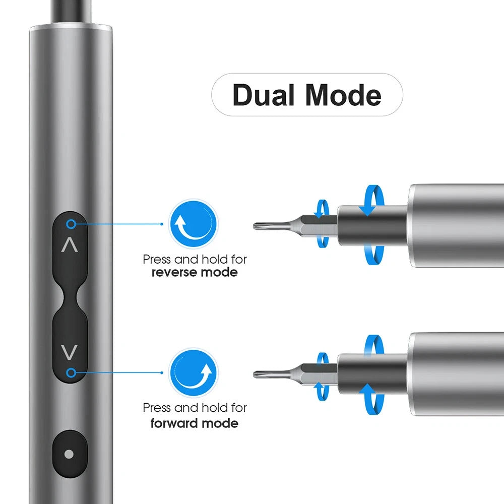 120 in 1 Electric Screwdriver Set Mini Rechargeable Kit Cordless Wireless Bits-