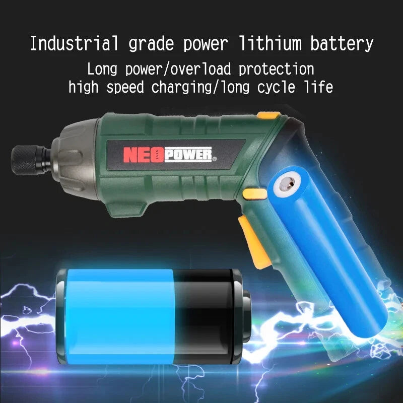 Electric Screwdriver Set Rechargeable Small Household Cross Shaped Electric Set