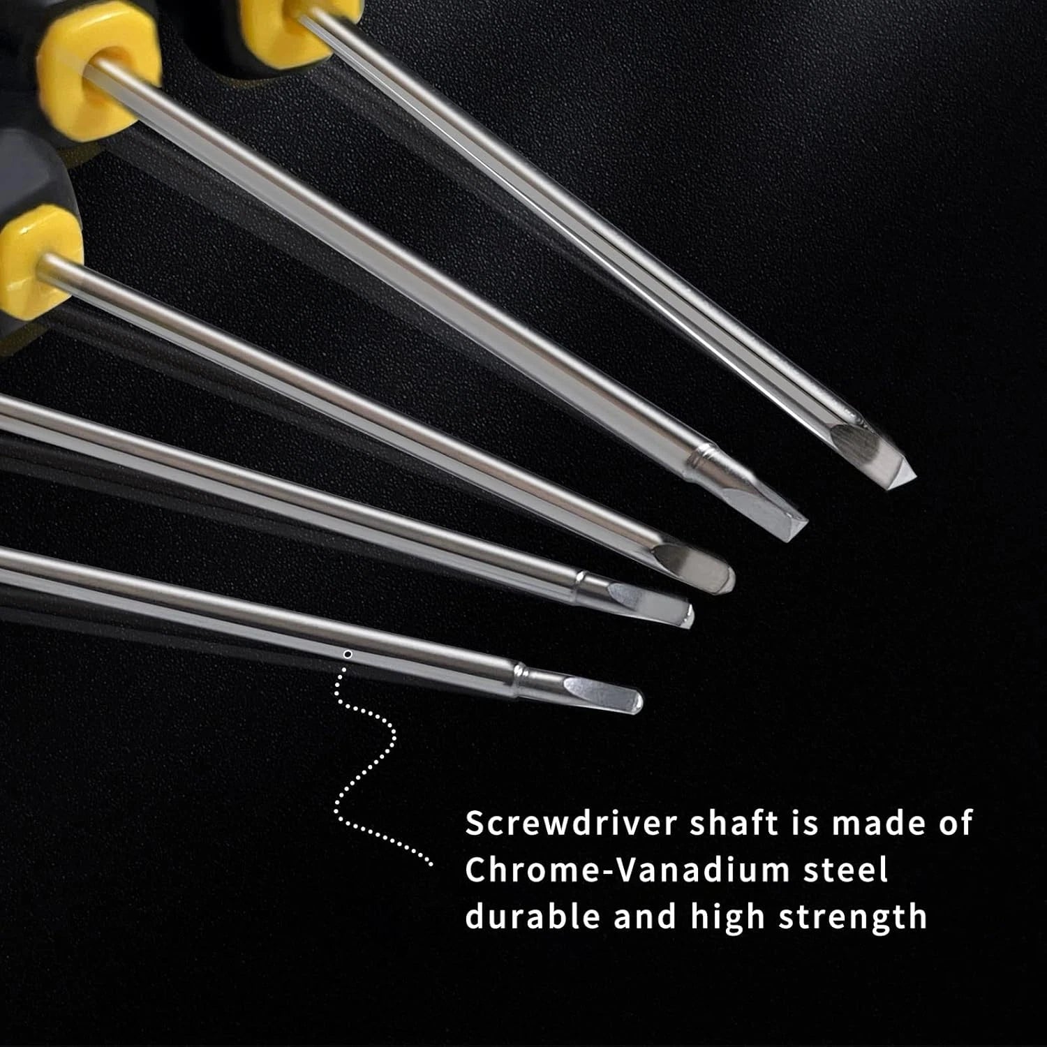 Triangle Screwdrivers Sets 5-Pieces, Magnetic Tip Screwdriver Bit with Nonslip H