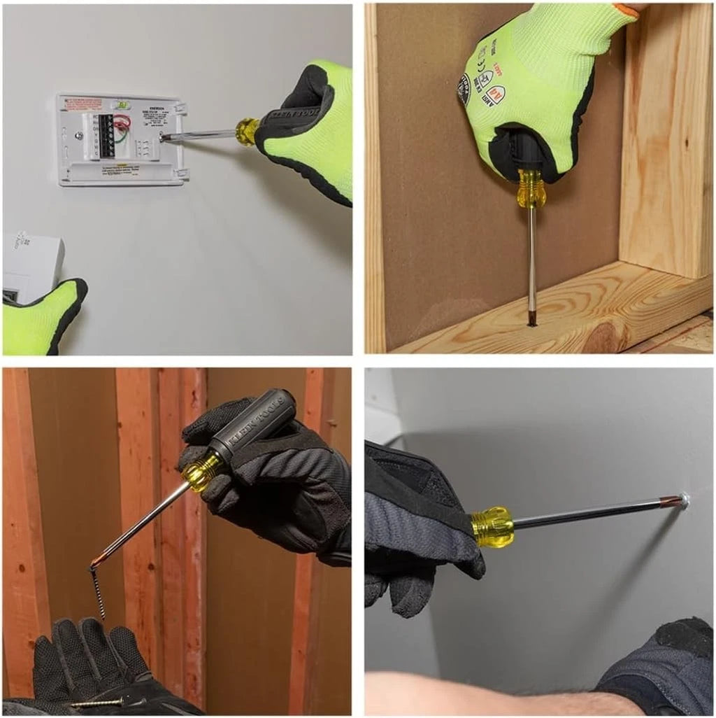 Durable 7-Piece Screwdriver Set - Cushioned Handles & Corrosion-Resistant Blades