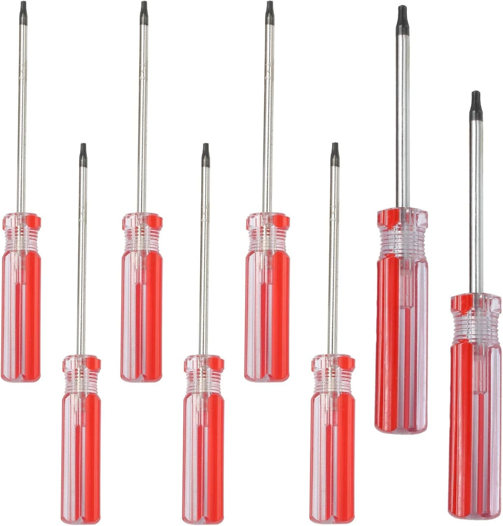 8pcs Torx Screwdriver Set, T8, T9, T10, T15 Torx with Magnetic Tip, 75mm Long