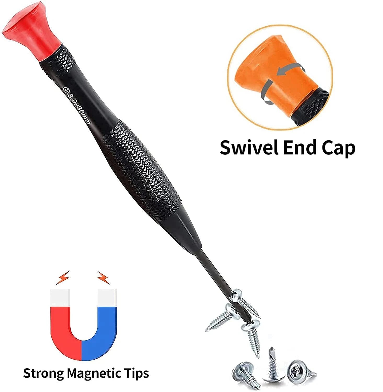 18 Pcs Magnetic Small Screwdrivers for Repairing Computer Eyeglasses Watch