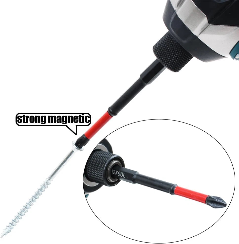 AUTOTOOLHOME 10 Pack Phillips PH2 Magnetic anti Slip Screwdriver Bit Set 3-1/2"