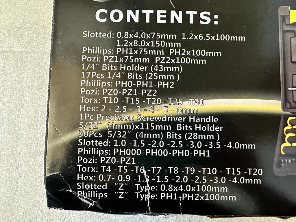 60PCS MAGNETIC SCREWDRIVER SET IN CASE HEAVY DUTY PHILIPS & FLAT SCREWDRIVERS