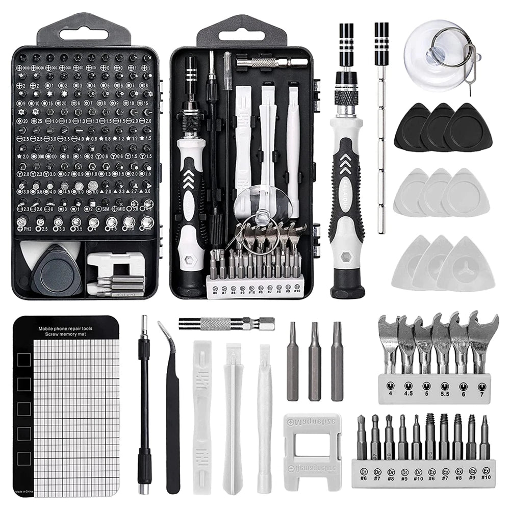 Magnetic Screwdriver Bit Set For iPhone Macbook Tool Kit Set Repair Watch 117PCS