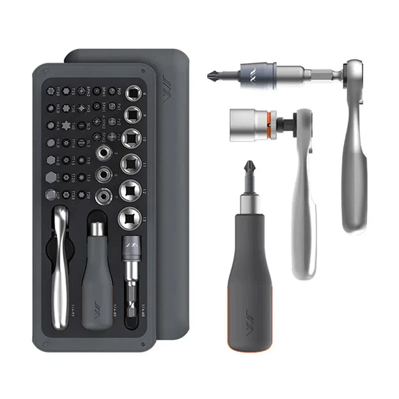 41IN1 Screwdriver Set S2 Magnetic Bits Ratchet Wrench Screwdrivers Kit DIY Tools