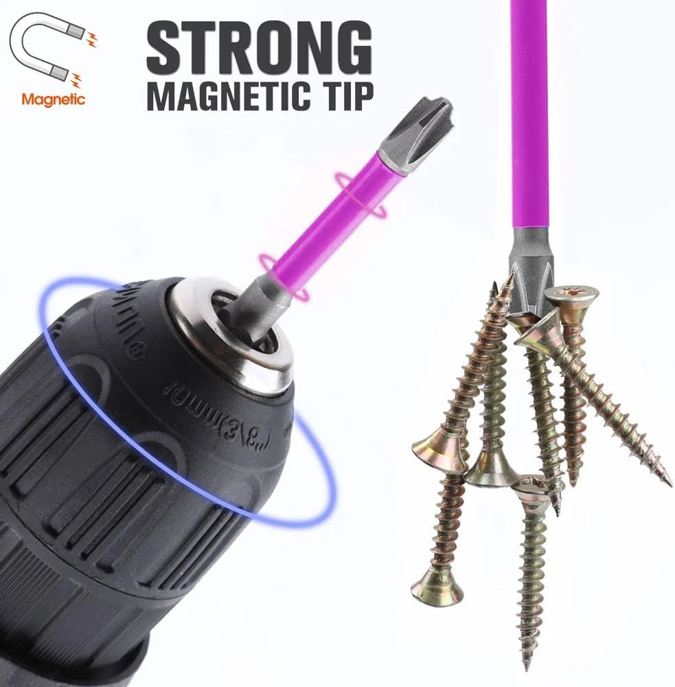 10Pcs Magnetic PH2 Special Slotted Phillips Screwdriver Bit Set for Electricians