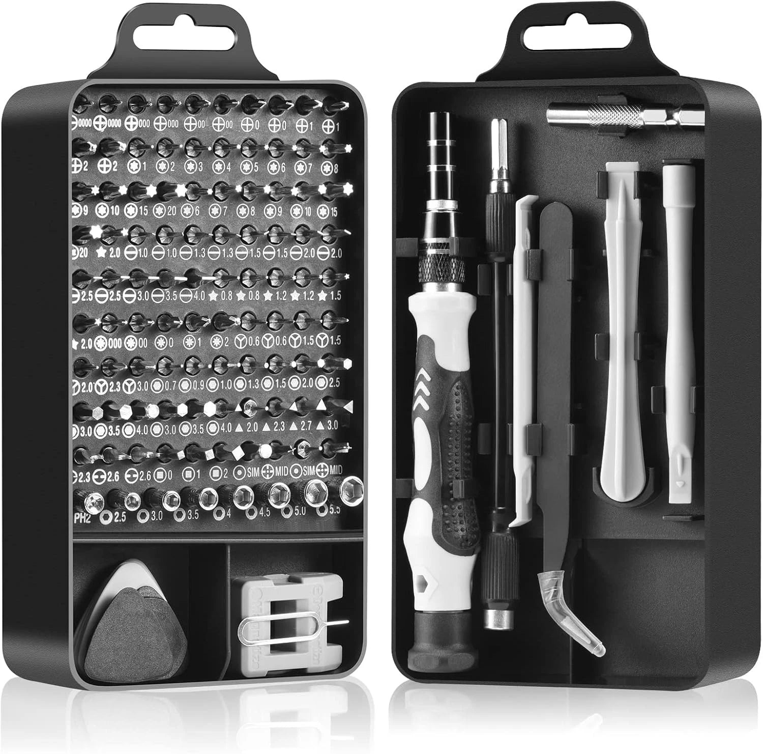 Precision Screwdriver Set, Professional Grade 115 in 1 Magnetic Small, Black