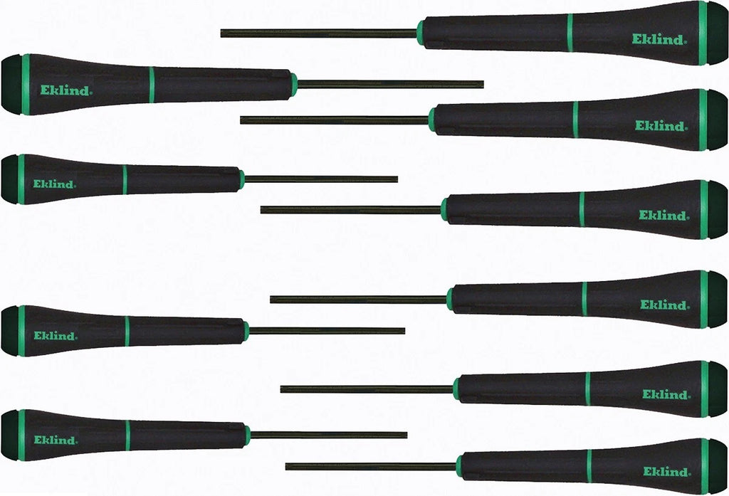 Eklind 10pc Torx Screwdriver Set Sizes T3-T20 Comfort Grip 92200 MADE IN USA
