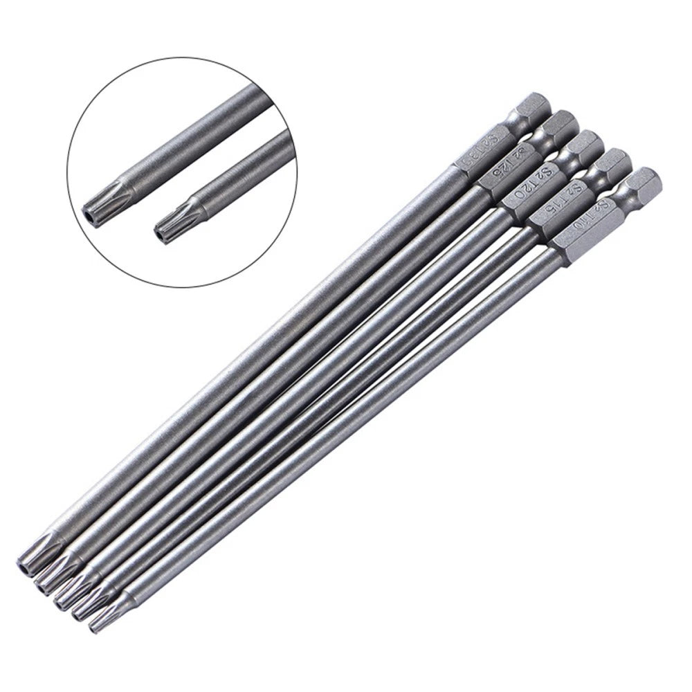 5 Pcs Screw Driver Bit Steel Screwdriver Drill Bits