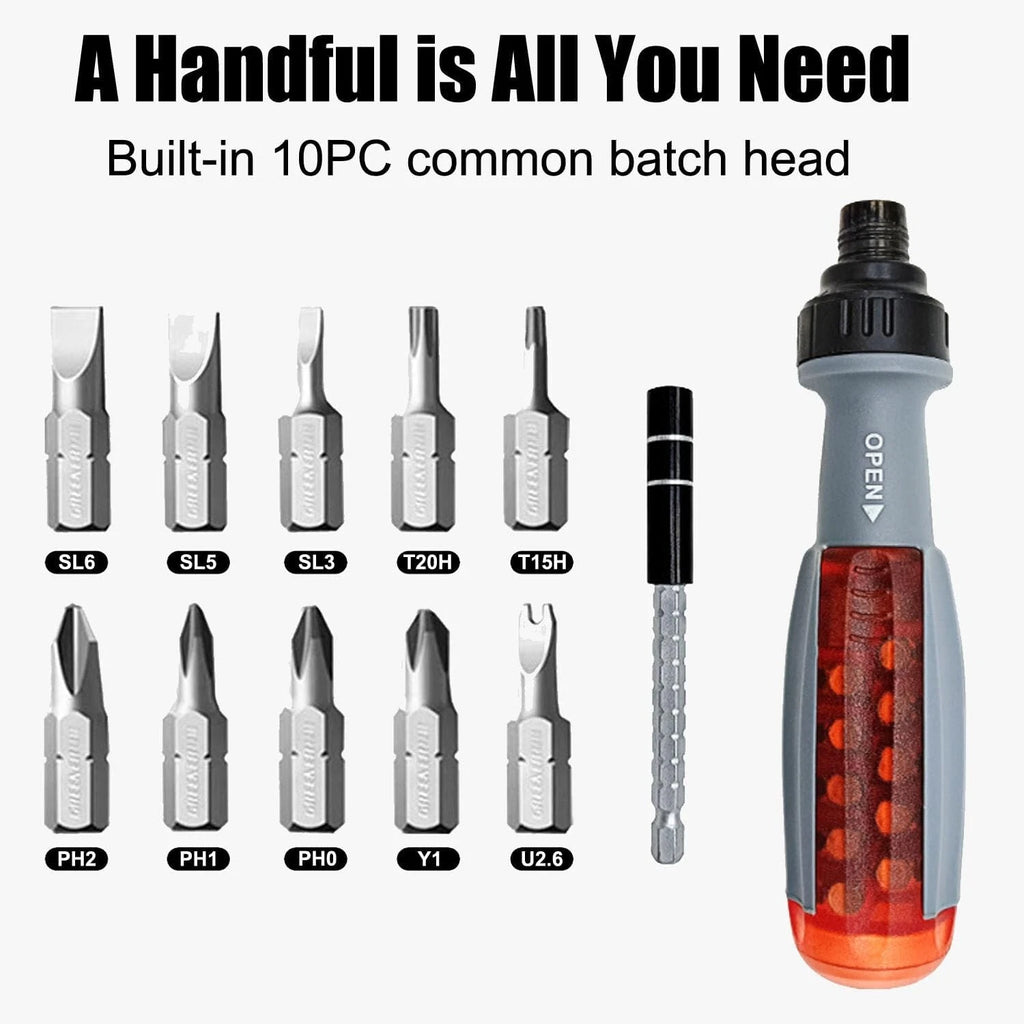 11 in 1 , Portable Multifunctional Set, Flat Head/Slotted/Phillips/Hex/Square...