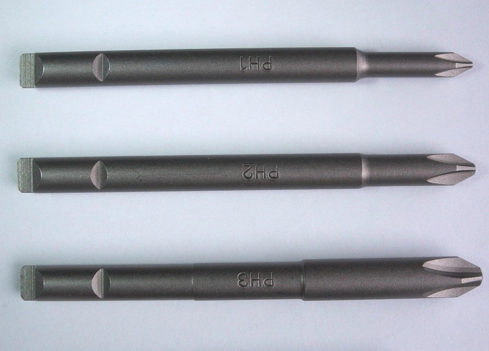 STANLEY YANKEE 131B - SET OF 3 SCREWDRIVER BITS PHILLIPS PH CROSS HEAD 1, 2, 3