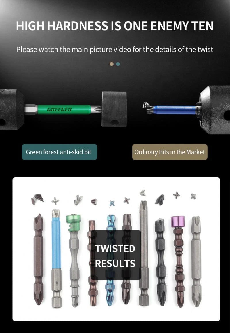 Anti Slip Magnetic Batch Head Cross High Hardness Hand Drill Bit Screw Electric