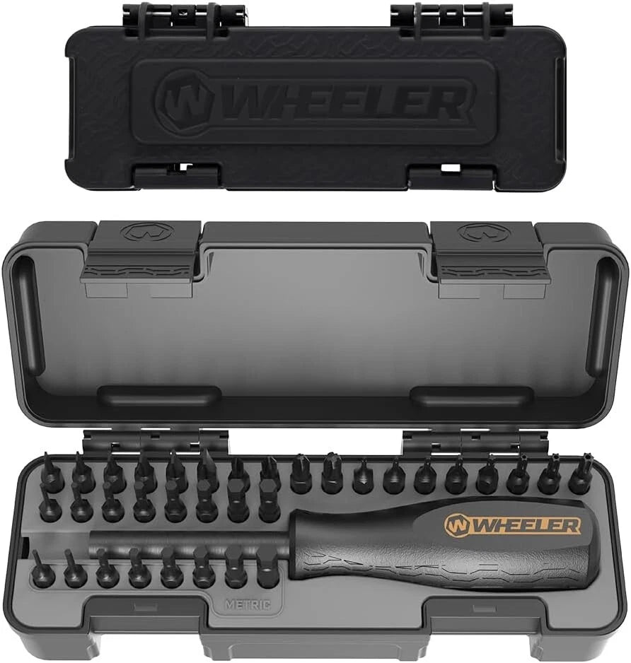 Compact Ergonomic Screwdriver Set with Magnetic Handle - 36 Piece Bit Assortment