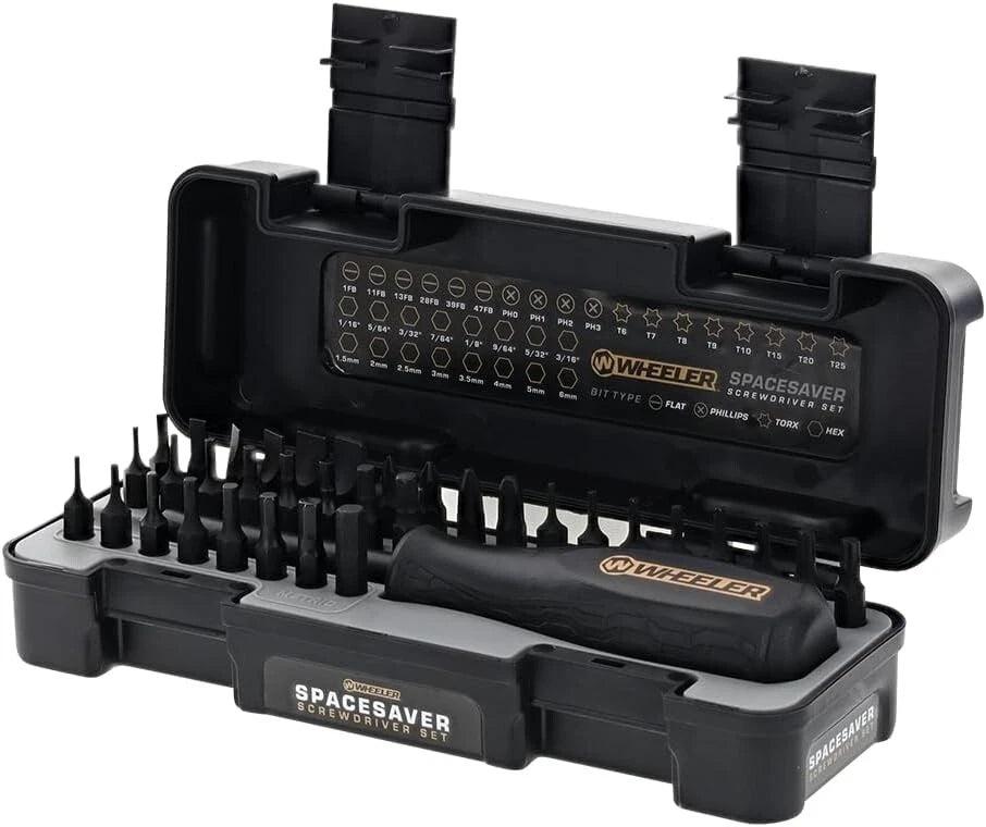 Compact Ergonomic Screwdriver Set with Magnetic Handle - 36 Piece Bit Assortment