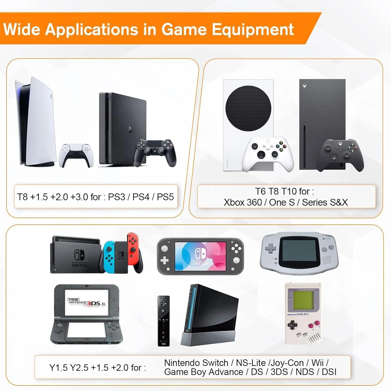 JOREST 38Pcs Small Precision Screwdriver Set with Torx Brown, Yellow, Black