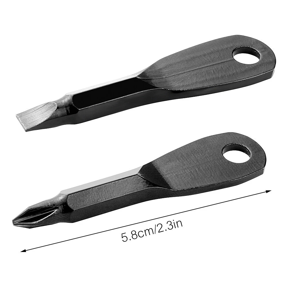 Screwdriver Tool Repair Set Keyring Flathead Phillips Head Screw Multi Mini