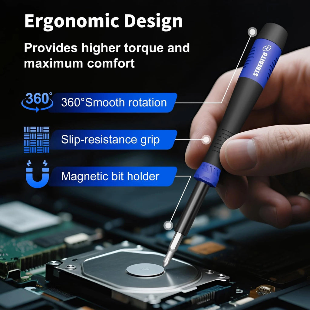 Small Precision Screwdriver Set 64-piece with Torx, Triwing, Pentalobe, Elect...