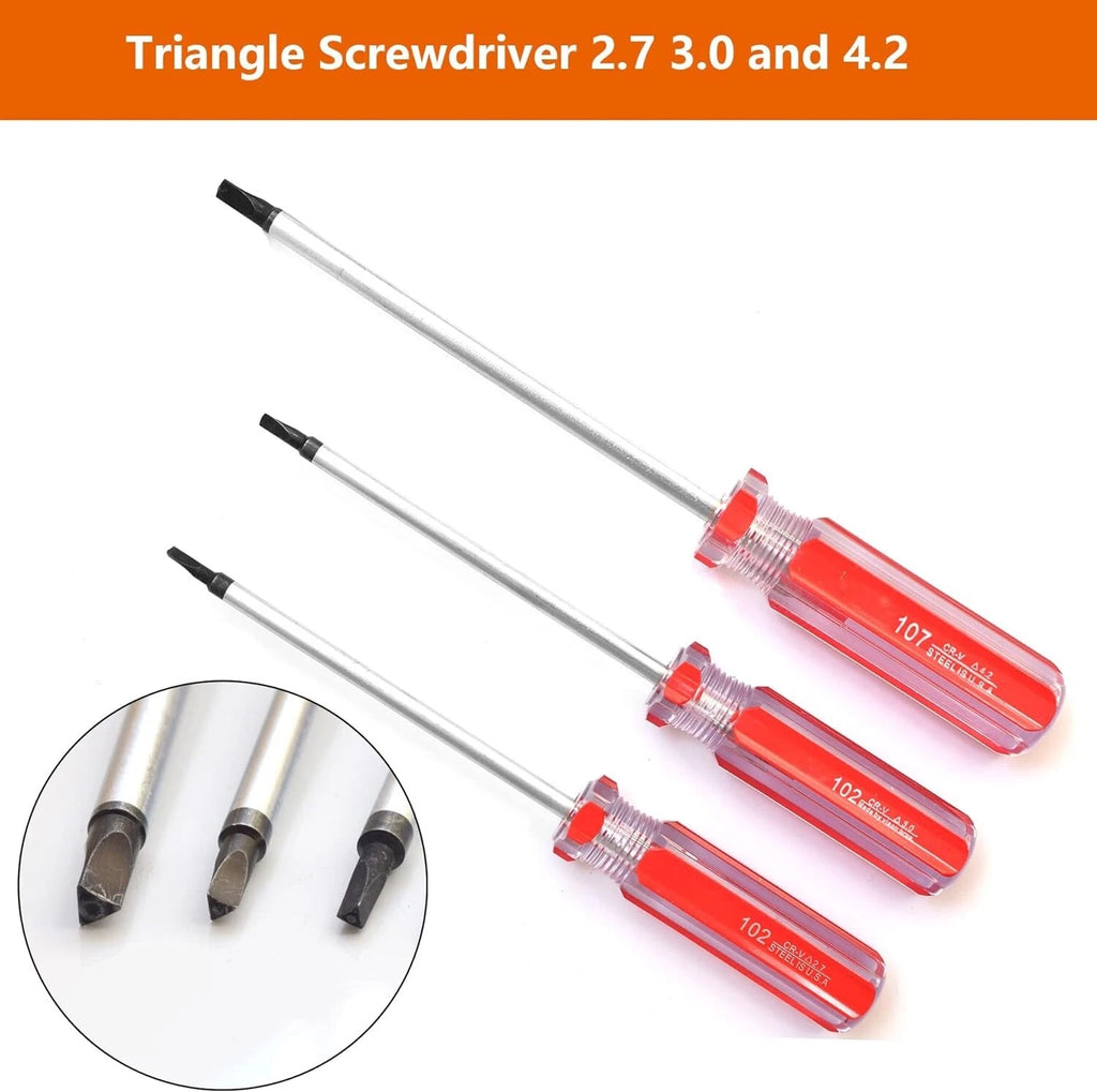 Triangle Screwdrivers Set 7 Sizes 1.4mm 1.8mm 2.0mm 2.3mm 2.7mm 3.0mm 4.2mm 7in1