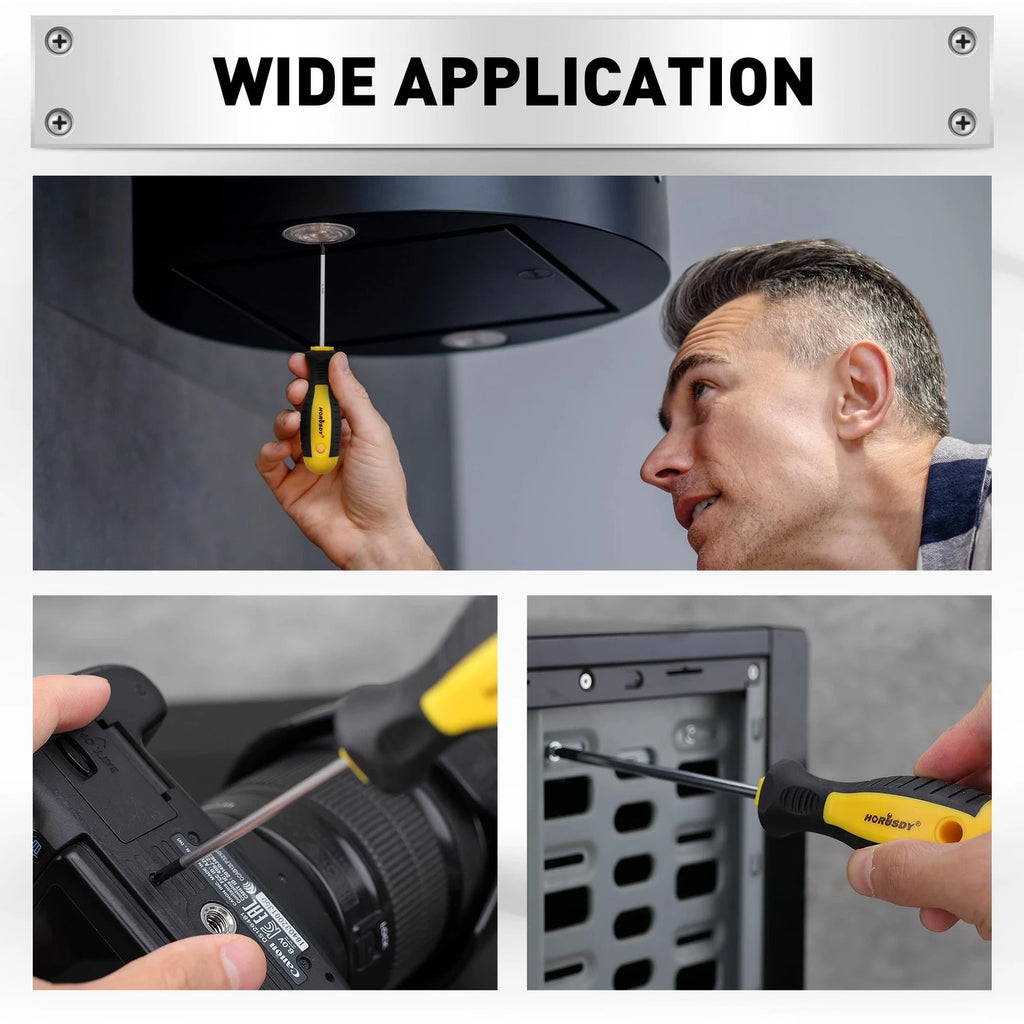 11-piece Magnetic Screwdriver Set with Case, 5 Phillips & 5 Flat Head Tips