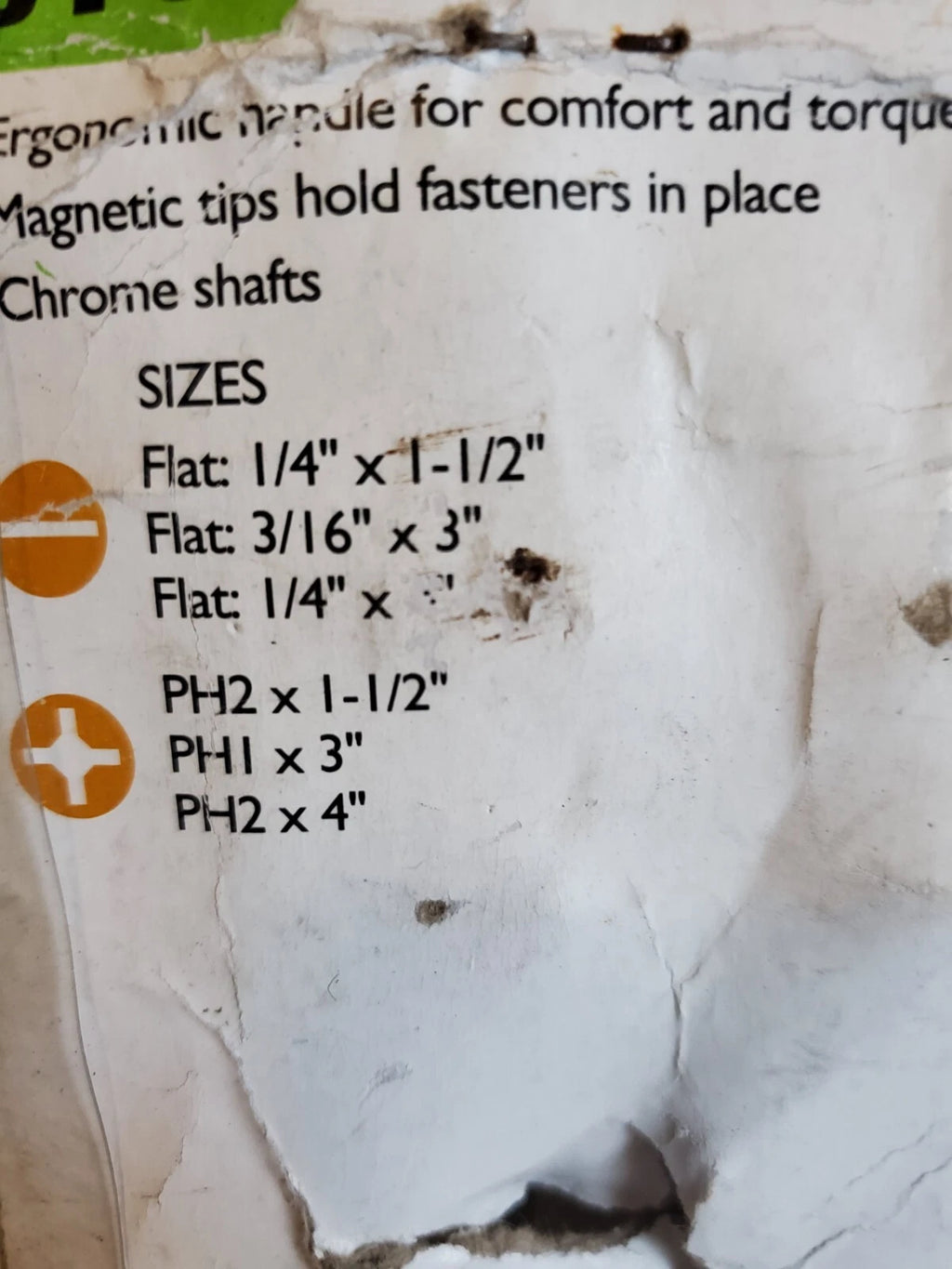 Pittsburgh 6-PIECE SCREWDRIVER SET w/Magnetic Tips (Flat & Phillips)