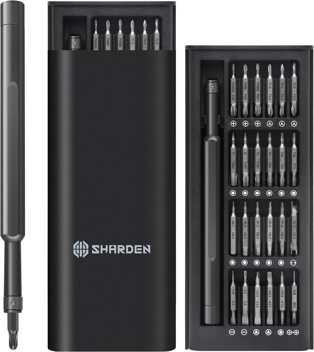 Precision Screwdriver Set 49 in 1 SHARDEN Small Black