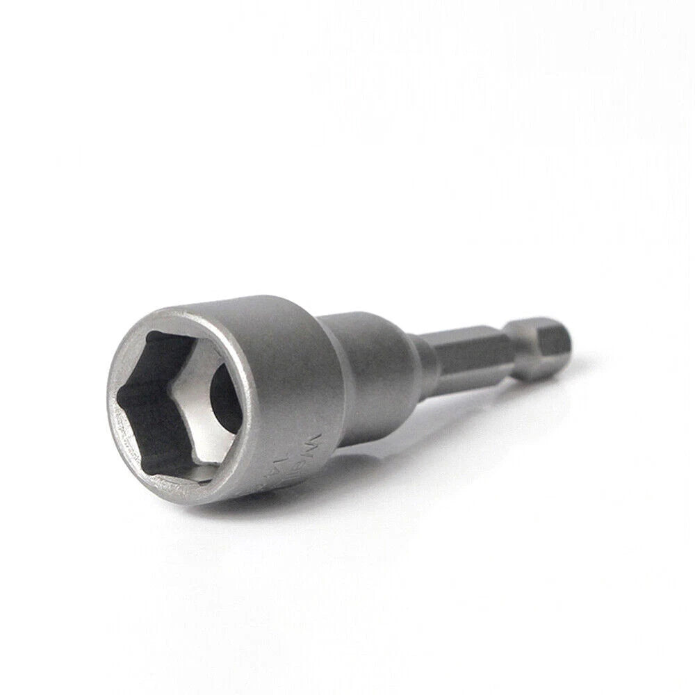 Shank Nut Driver Bit Set Hex Magnetic Metric Socket Impact Drill 3mm-24mm 1/4"