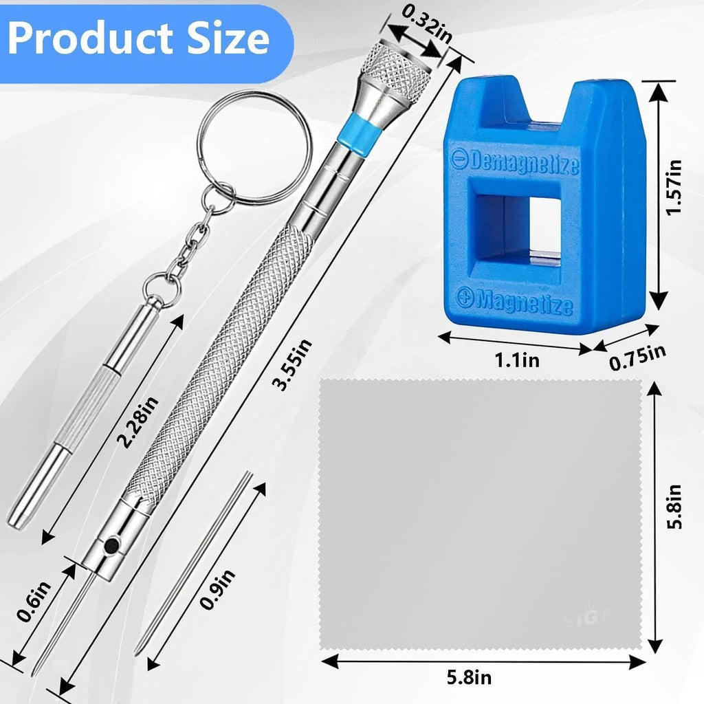 13PCS Professional Watch Screwdriver Set, AOMISIV Micro Precision Glasses Repair