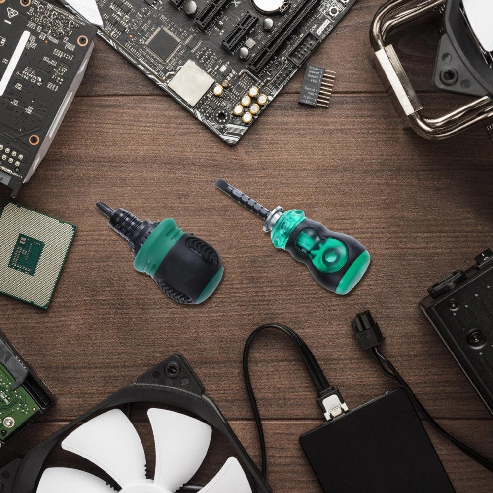 2pcs Dual-Purpose Screwdriver Kit Cross Screwdrivers Straight Screwdrivers Set