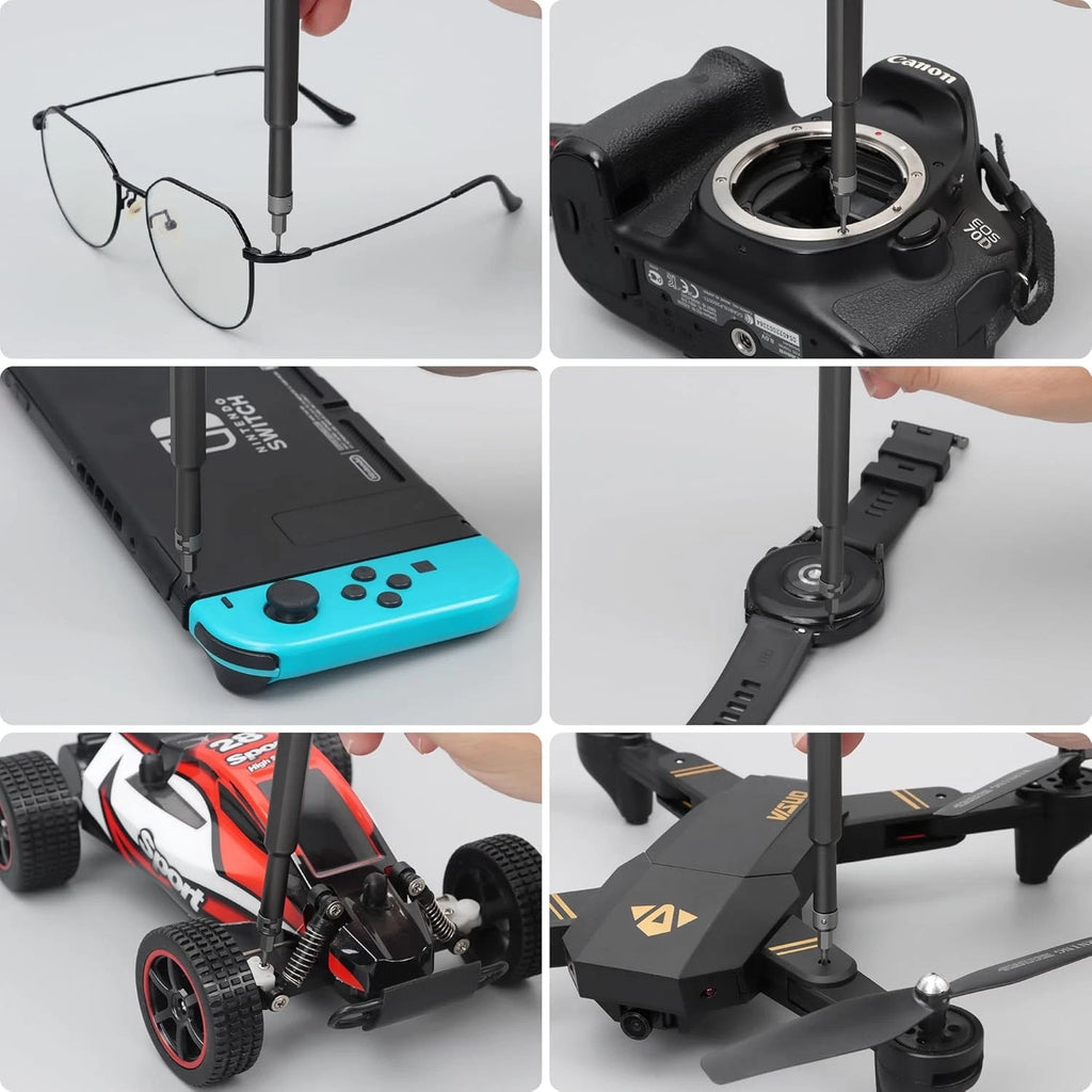 Precision Screwdriver Set 49 in 1 SHARDEN Small Black