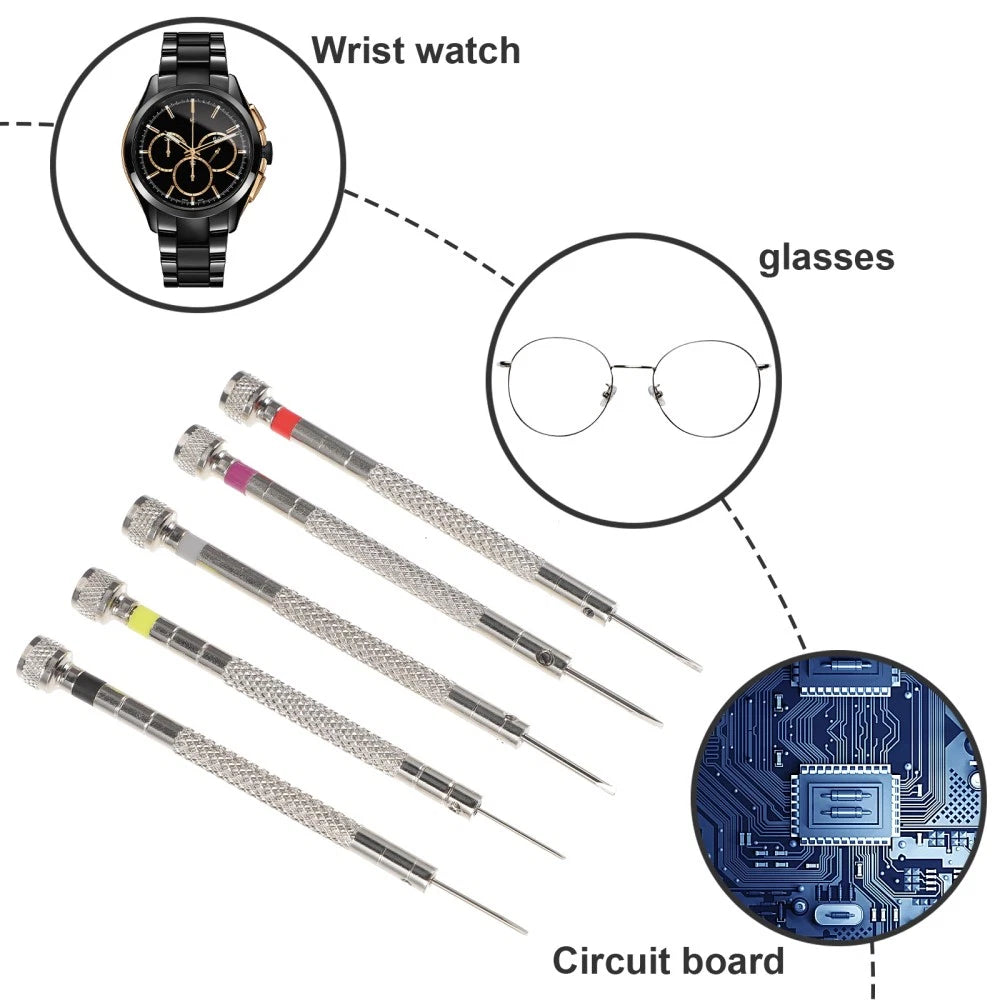Flat Screwdriver Set Eye Glasses Screwdrivers Watch Repair Tool Eyeglass