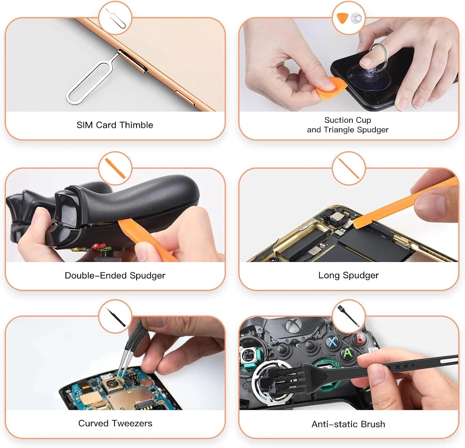 JOREST 38Pcs Small Precision Screwdriver Set with Torx Brown, Yellow, Black