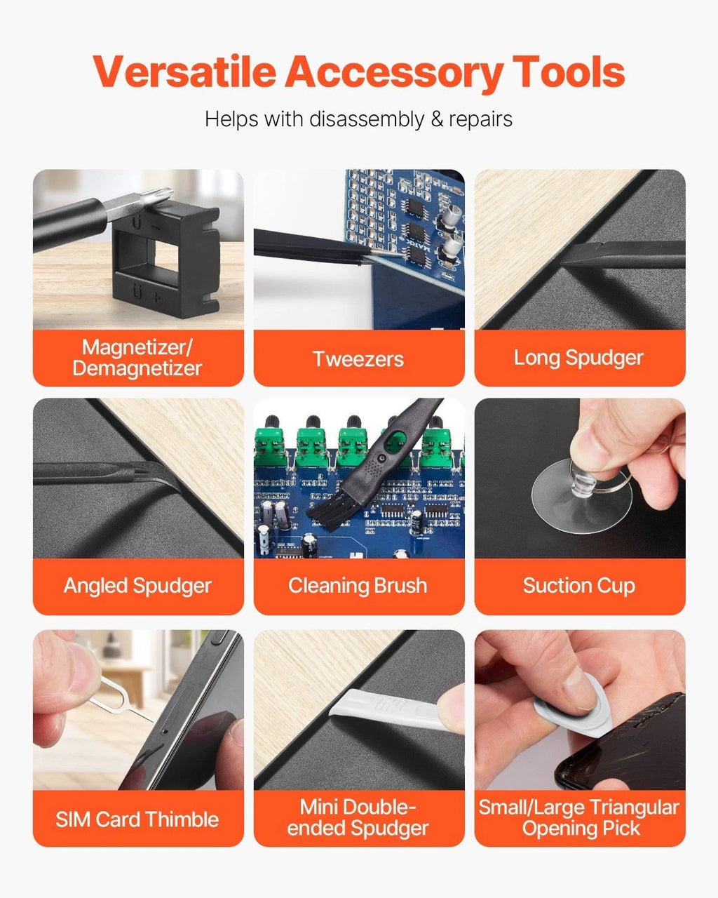 59-Piece Precision Screwdriver Set Repair Tool Kit Magnetic Bit for Computer