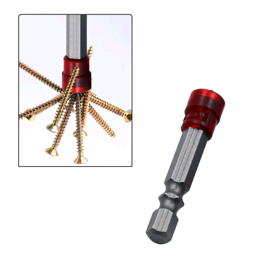 1/4" Cross Magnetic Screwdriver Bit PH2 Hex Shank Screwdriver Holder Ring Tool