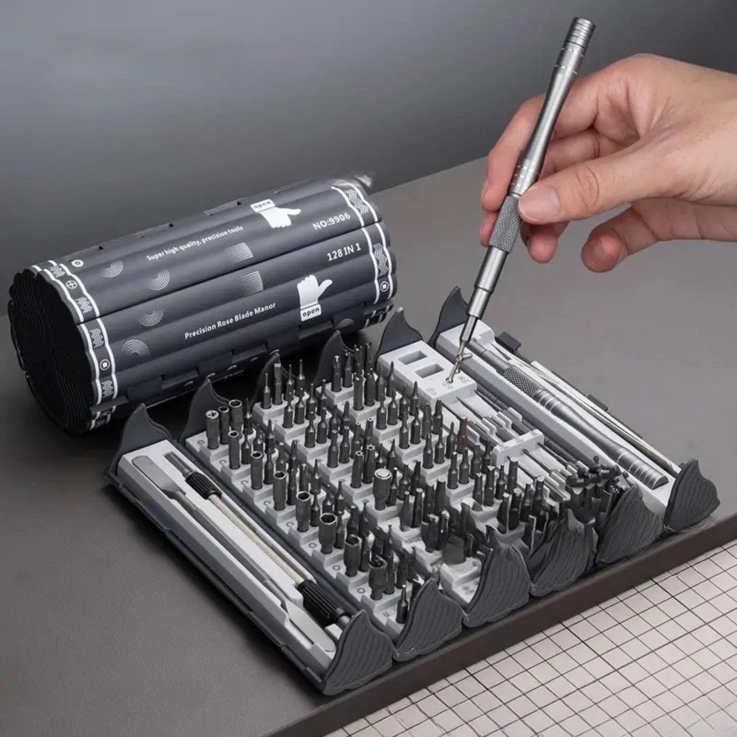 128 in 1 Screwdriver Set Electronics Precision Magnetic Repair Tool  122 Bits *