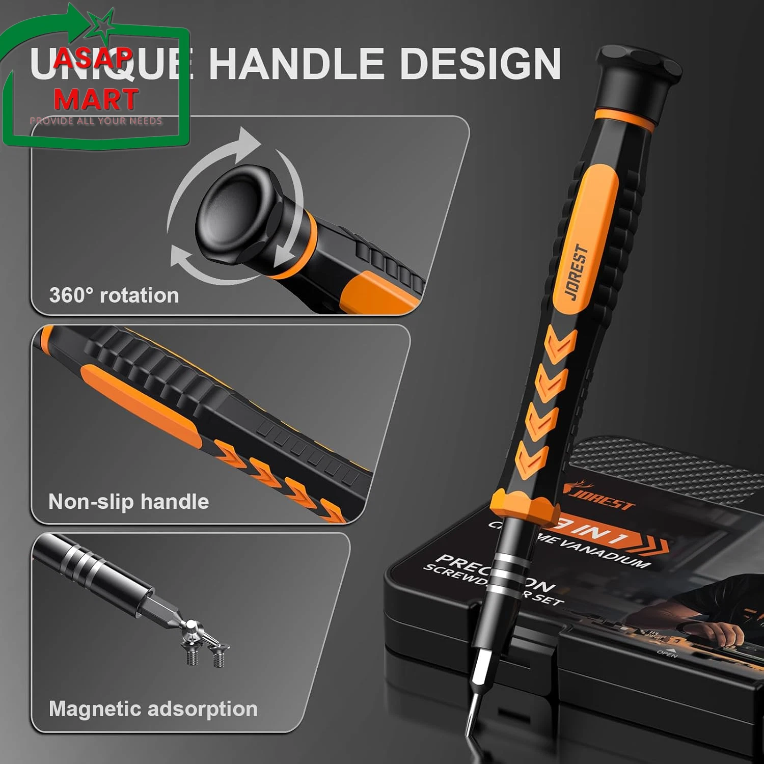 JOREST 59Pcs Small Precision Screwdriver Set with Torx T5, T6, T8, Mini Repair T