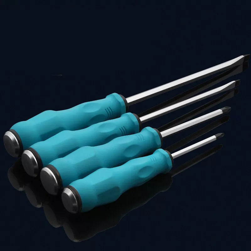 Screwdriver Through-Core Magnetic Tips Phillips Flat Blade Chrome Vanadium Steel