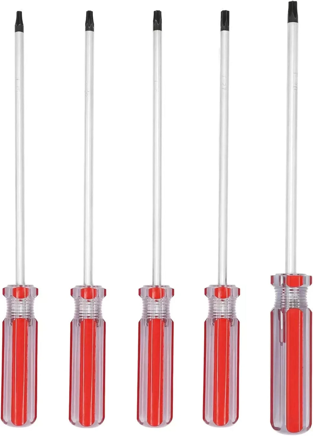 5Pcs T15 T20 T25 T27 T30 Torx Screwdriver Set, Magnetic