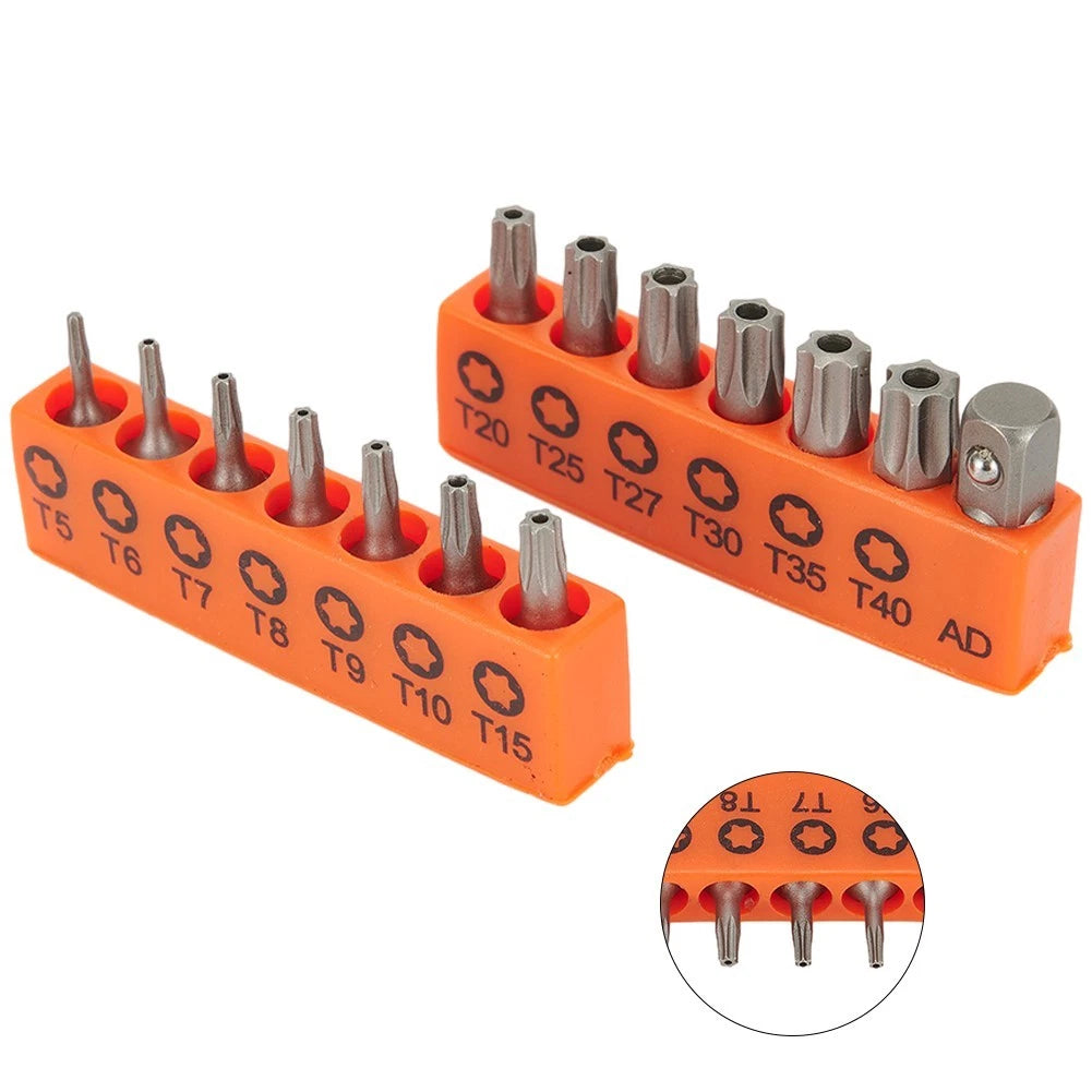 14pcs Screwdriver Set 6.35mm Hex Shank Advanced Alloy Steel Induction Hardening