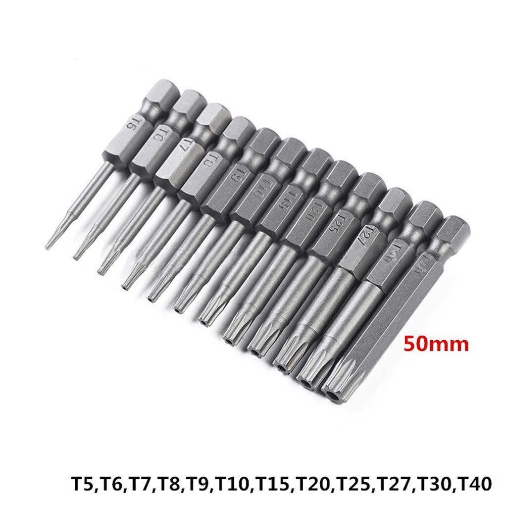 Star shaped Bit Set For Drill And Impact Driver Star Bits Screwdriver Ratchet