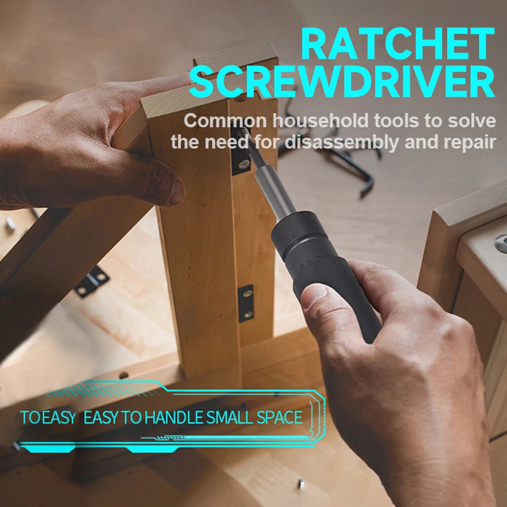 50Nm Torque Ratchet Screwdriver Set 28-in-1 Multifunctional`