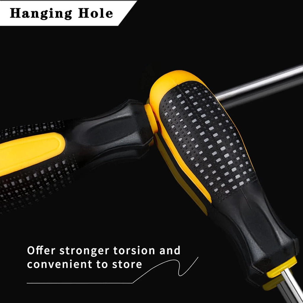 Triangle Screwdrivers Sets 5-Pieces, Magnetic Tip Screwdriver Bit with Nonslip H