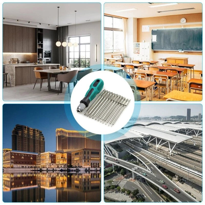 Multi Purpose Set/12Piece Torx Screwdriver Set, Head Screwdrivers