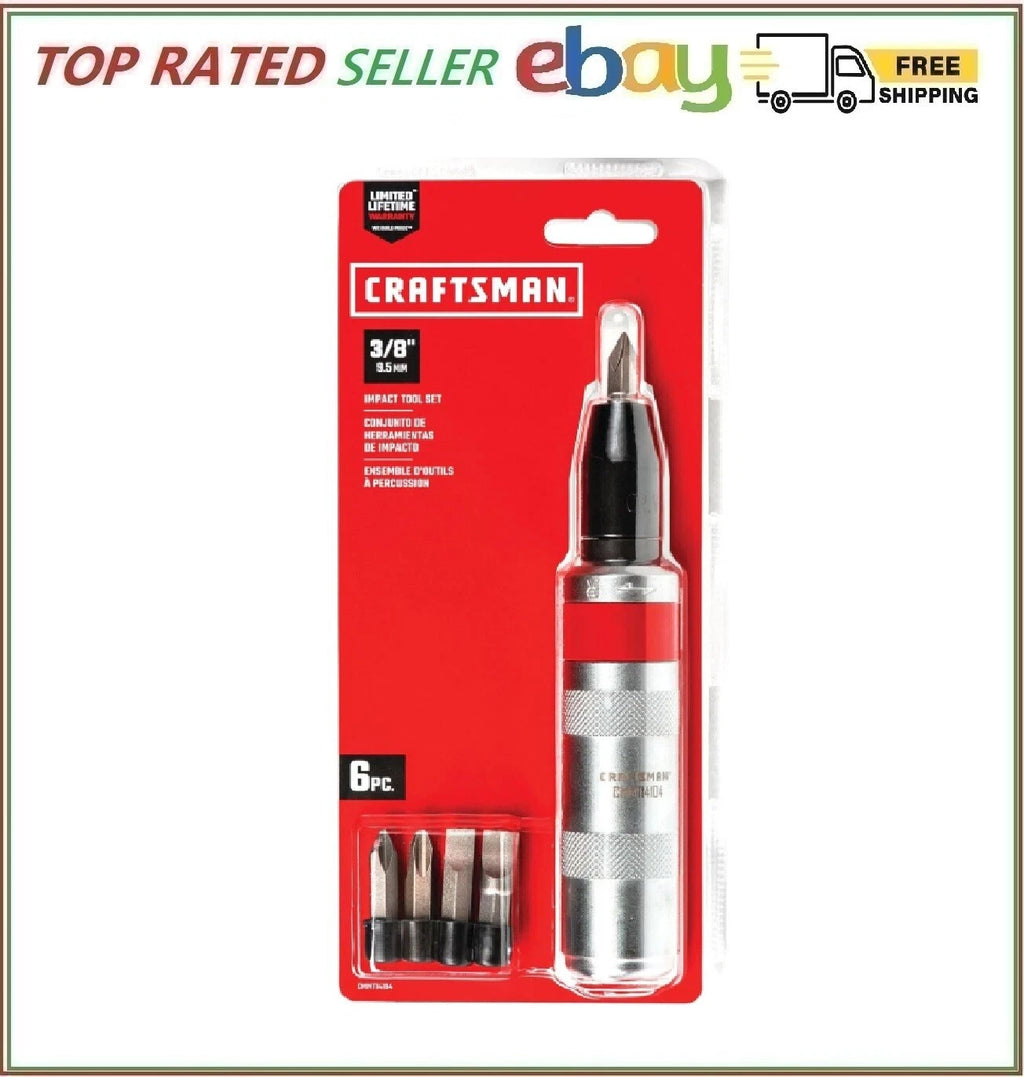 CRAFTSMAN Hand hammer Impact Screw Driver 3/8-Inch Set w bits NEW FAST SHIP