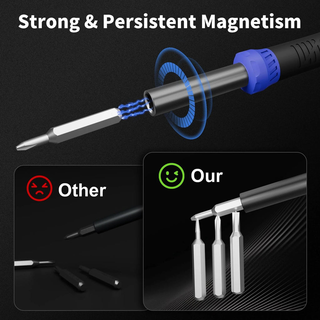 Small Precision Screwdriver Set 64-piece with Torx, Triwing, Pentalobe, Elect...