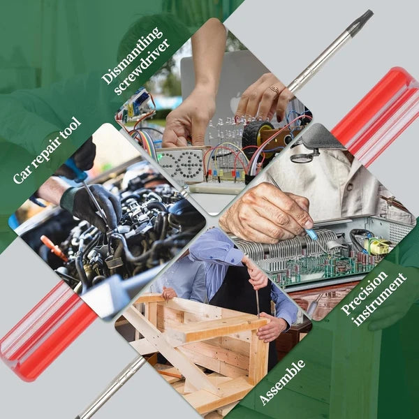 8pcs Torx Screwdriver Set, T8, T9, T10, T15 Torx with Magnetic Tip, 75mm Long