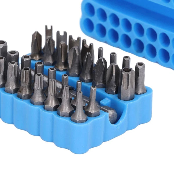 33Pcs Security Screwdriver Bit 1/4in Hex Shank Tool Set Kit for Maintenance