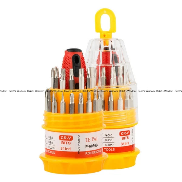 Rakif's Wisdom31in1Magnetic Screwdriver Set Repair Tool Kit Watch Computer a set